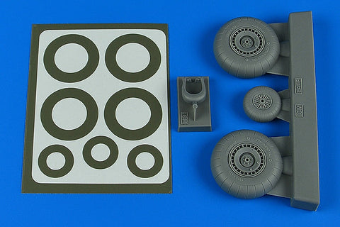 アイリス 4804 1/48 Do 217N ホイール & 塗装マスクシール - 後期 A (ICM用)