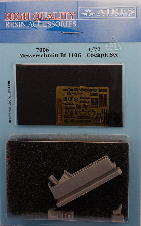 アイリス 7006 1/72 メッサーシュミット Bf110G コクピットディテール(イタレリ用)