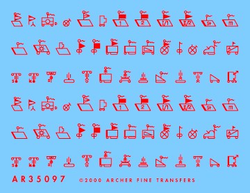 アーチャー AR35097R 1/35 ドイツ 戦術サイン(赤)(1935-1942)