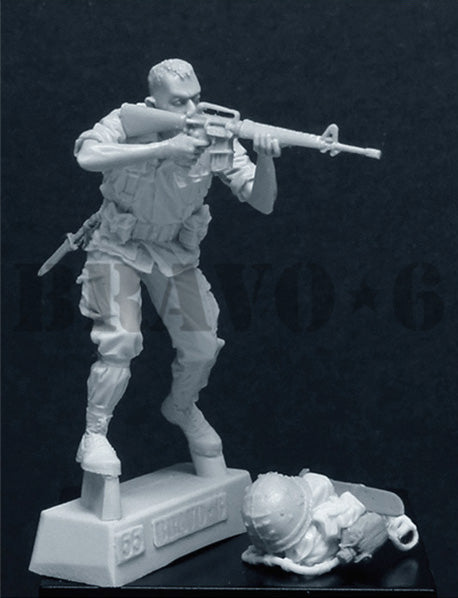 ブラボー6 35055 1/35 アメリカ 歩兵ベトナム(6)射撃中の小銃手