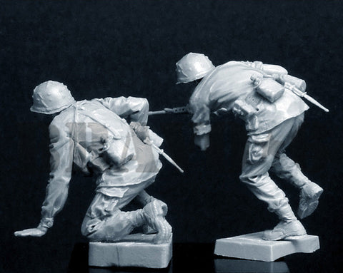 ブラボー6 35058 1/35 アメリカ 歩兵ベトナム(9)"行け!行け!"(2体セット)