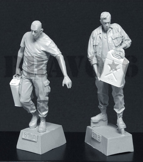 ブラボー6 35061 1/35 アメリカ 兵士ベトナム ジェリカン搬送(2体セット)