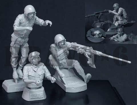 ブラボー6 35063 1/35 アメリカ 海兵隊戦車兵ベトナム(3体セット)
