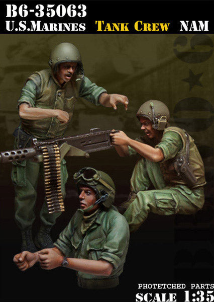 ブラボー6 35063 1/35 アメリカ 海兵隊戦車兵ベトナム(3体セット)
