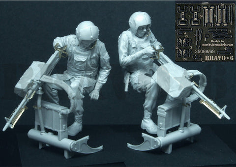 ブラボー6 35069 1/35 アメリカ ヘリ ドアガンナー & M60機関銃(M23)セット(ベトナム)(2体セット)