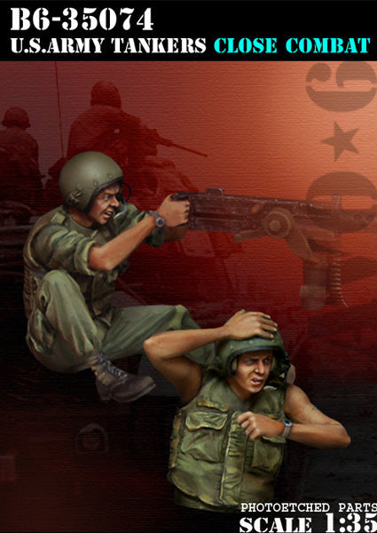 ブラボー6 35074 1/35 アメリカ 戦車クルー「近接戦闘」ベトナム(2体セット)