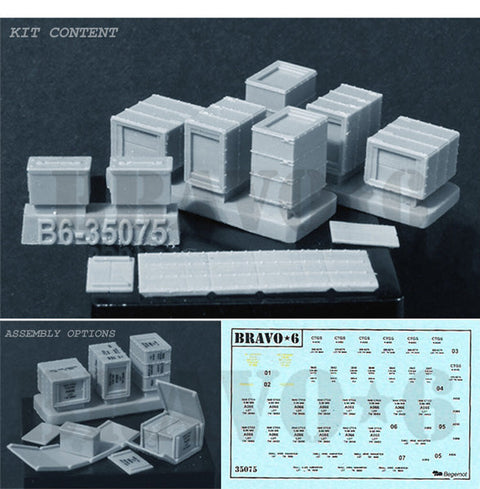 ブラボー6 35075 1/35 アメリカ M2A1弾薬箱&木箱