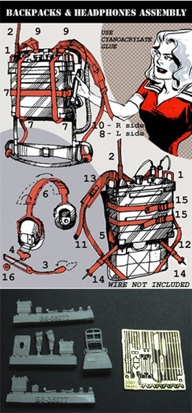 ブラボー6 35077 1/35 アメリカ PRC-25携行無線機&アクセサリーセット