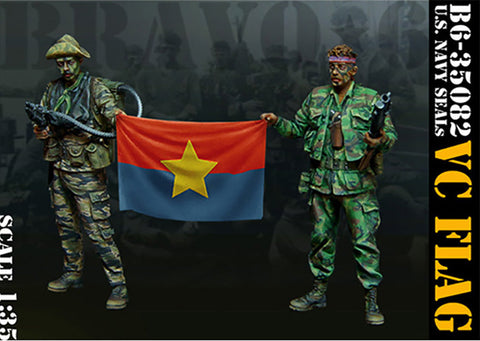 ブラボー6 35082 1/35 アメリカ ベトコン旗を持つネイビーシールズ