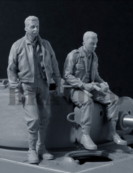 ブラボー6 35110 1/35 アメリカ戦車クルー1944-44 2体セット イージーエイト搭乗(3)