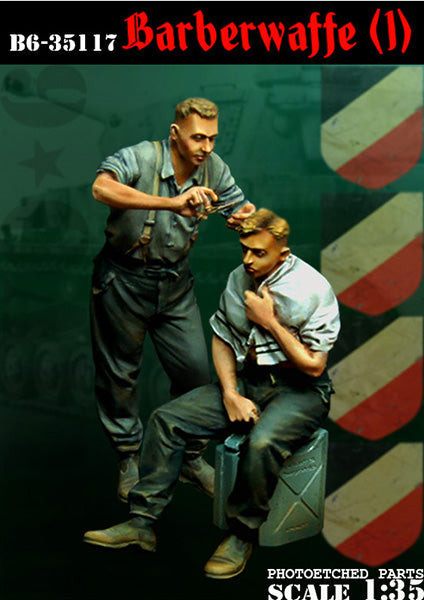 ブラボー6 35117 1/35 WWIIドイツ 散髪する戦車兵(1)(2体セット)
