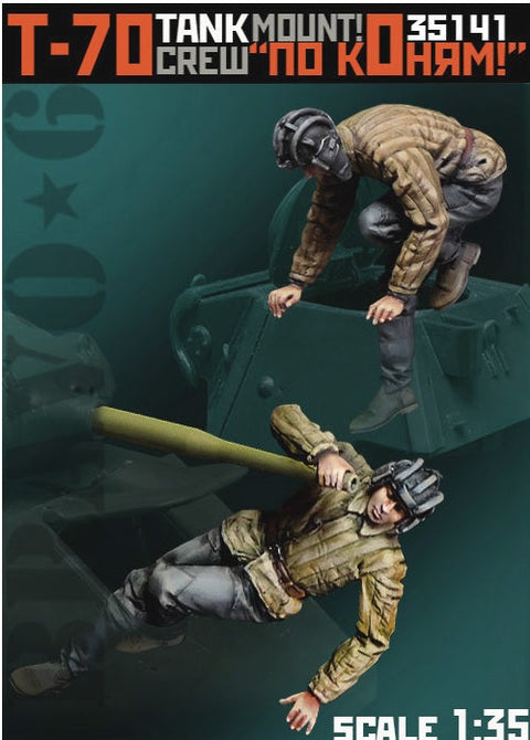ブラボー6 35141 1/35 WWII ロシア T-70軽戦車搭乗員冬季装備セット 搭乗