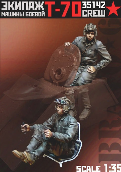 ブラボー6 35142 1/35 WWII ロシア T-70軽戦車搭乗員夏季装備セット 前進