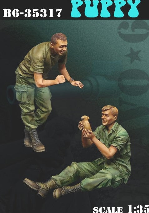 ブラボー6 35317 1/35 アメリカ軍 子犬と兵士