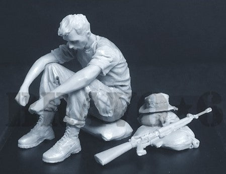 ブラボー6 35321 1/35 アメリカ軍「親愛なるジョンへ」手紙を読む兵士