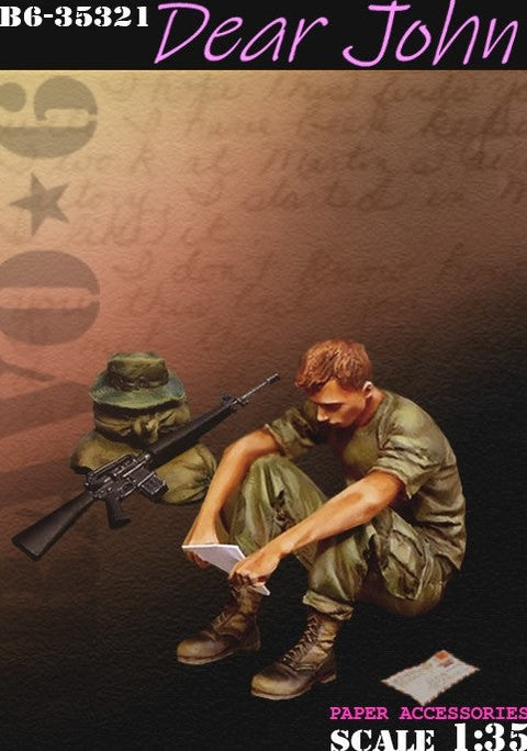 ブラボー6 35321 1/35 アメリカ軍「親愛なるジョンへ」手紙を読む兵士
