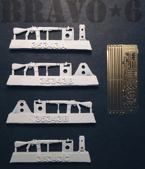 ブラボー6 35343 1/35 現用 アメリカ陸軍 M14E2自動小銃(4個入)