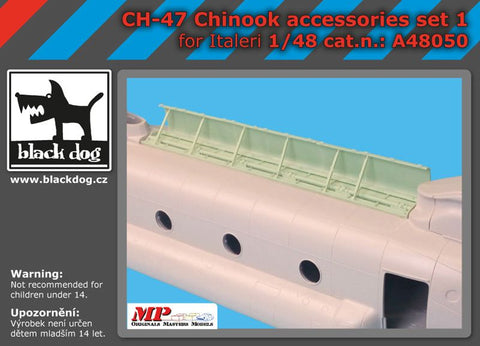 ブラックドッグ A48050 1/48 Ch-47 チヌーク用アクセサリーセット1(イタレリ用)