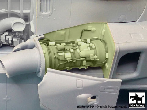 ブラックドッグ A48059 1/48 ウエストランド・マーリン HC 3 エンジンセット No.2 (エアフィックス用)