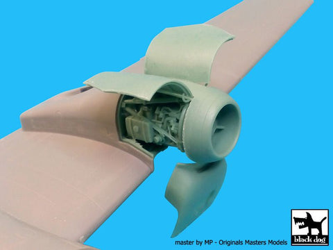 ブラックドッグ A48063 1/48 OV-1 D モホーク エンジン (ローデン用)