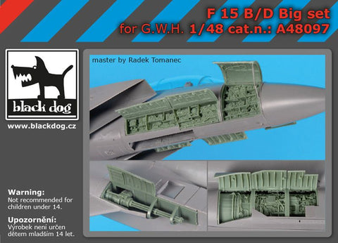 ブラックドッグ A48097 1/48 F-15 C/D ビッグセット (G.W.H用)
