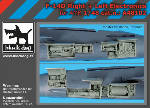 ブラックドッグ A48102 1/48 F-14 D 電子機器(ライト+レフト) (AMK用)