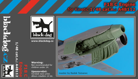 ブラックドッグ A48112 1/48 F-18 C エンジン (キネティック用)
