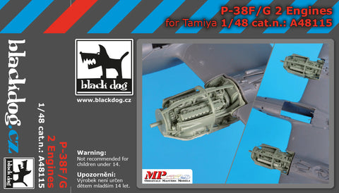 ブラックドッグ A48115 1/48 P-38 F-G エンジン (タミヤ用)