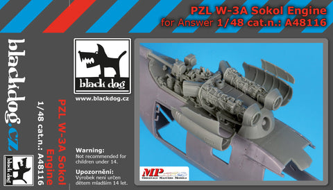 ブラックドッグ A48116 1/48 PZL W-3Aソクウ エンジン (アンサー用)