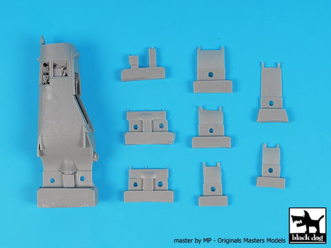 ブラックドッグ A48121 1/48 ハリアー GR 7 レーダー+電子機器 (ハセガワ用)