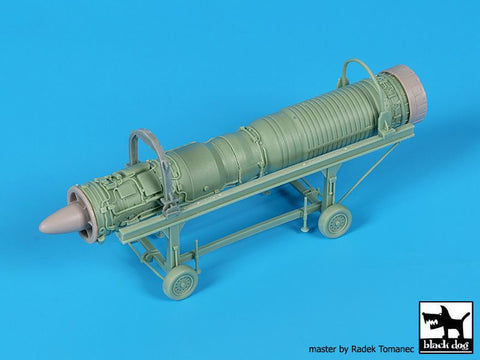 ブラックドッグ A48138 1/48 ミラージュ F1CT/CR エンジン+トロリー (キティホーク用)