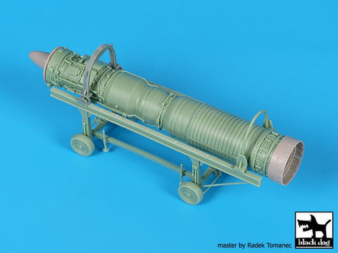 ブラックドッグ A48138 1/48 ミラージュ F1CT/CR エンジン+トロリー (キティホーク用)