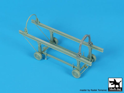 ブラックドッグ A48138 1/48 ミラージュ F1CT/CR エンジン+トロリー (キティホーク用)