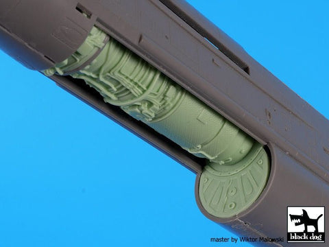 ブラックドッグ A48202 1/48 ライトニング F-2 A /F 6 エンジン・ラダー (エアフィックス用)