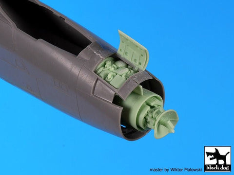 ブラックドッグ A48202 1/48 ライトニング F-2 A /F 6 エンジン・ラダー (エアフィックス用)