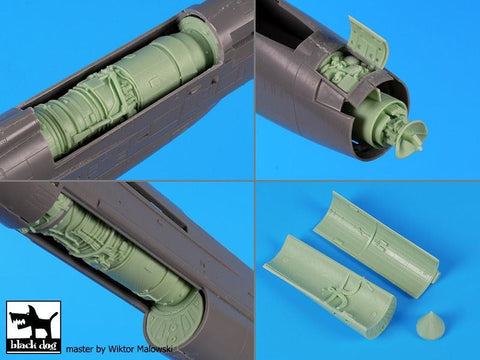 ブラックドッグ A48202 1/48 ライトニング F-2 A /F 6 エンジン・ラダー (エアフィックス用)