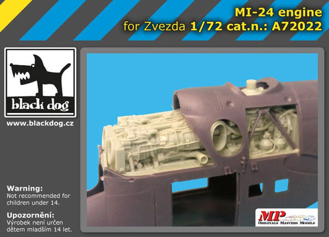 ブラックドッグ A72022 1/72 Mi-24 エンジン(ズべズダ用)