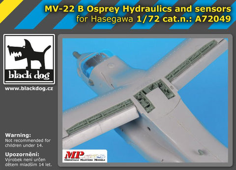 ブラックドッグ A72049 1/72 MV-22B オスプレイ 油圧・センサー類 (ハセガワ用)