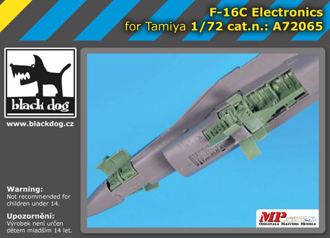 ブラックドッグ A72065 1/72 F-16C 電子機器(タミヤ用)