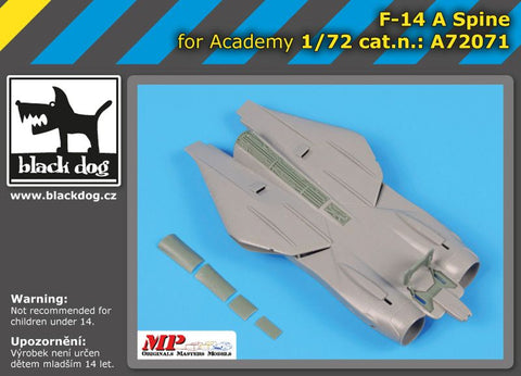 ブラックドッグ A72071 1/72 F-14 A スパイン (アカデミー用)