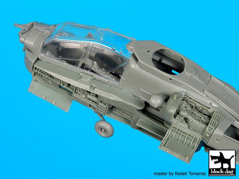 ブラックドッグ A72079 1/72 AH-64 D フロント 電子部品 + エンジン (アカデミー用)