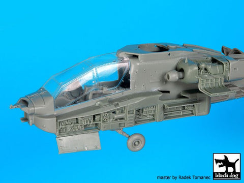 ブラックドッグ A72079 1/72 AH-64 D フロント 電子部品 + エンジン (アカデミー用)