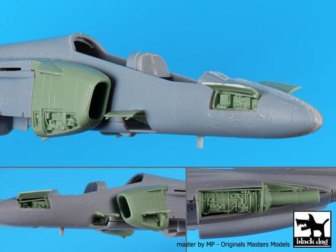 ブラックドッグ A72104 1/72 T-4 (練習機) エンジン+電子機器 (ホビーボス用)