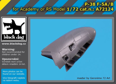 ブラックドッグ A72124 1/72 P-38 F-5A (アカデミー/RS モデル用)