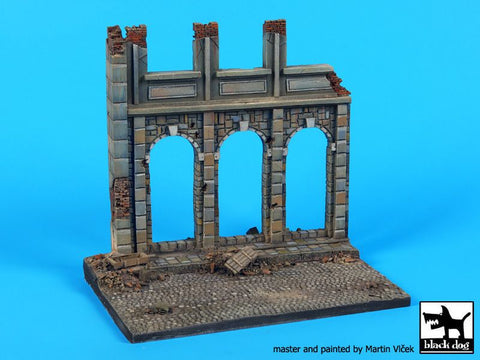 ブラックドッグ D48002 1/48 家の廃墟 (ヨーロッパ) ベース