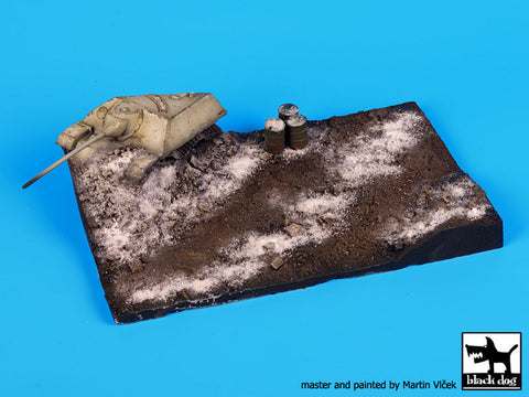 ブラックドッグ D72021 1/72 破壊された ヤークトパンサー ベース