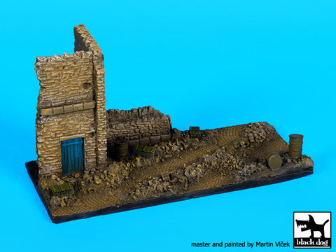 ブラックドッグ D72029 1/72 廃墟の家 イタリア ベース