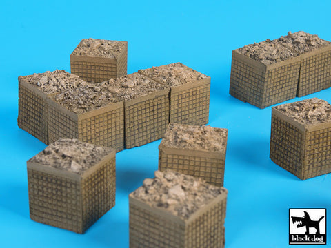 ブラックドッグ D72032 1/72 サンドバッグ型装甲壁(HESCO) 1