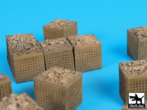 ブラックドッグ D72032 1/72 サンドバッグ型装甲壁(HESCO) 1