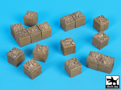 ブラックドッグ D72032 1/72 サンドバッグ型装甲壁(HESCO) 1